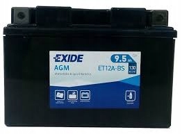 Akumulator motocyklowy Exide ET12A-BS ( YT12A-BS, FT12A-BS)