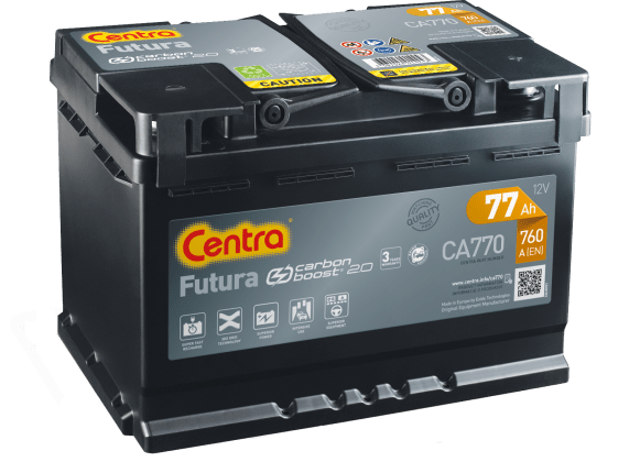 Akumulator Centra Futura CA770 12V 77Ah 760A Carbon Boost